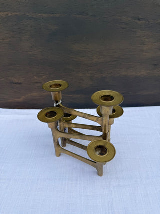 Vintage Nagel Style Mid-Century Modern Brass Articulating Candleholder MTS|162242