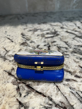 Antique French Limoges Handbag Trinket/Pill Box RCD