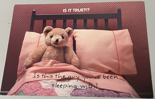 Vintage Teddy Bear Bed Postcard MTS|68184