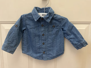 Baby Cat & Jack Chambray L/S Button up 3-6 Months - RSV|105967