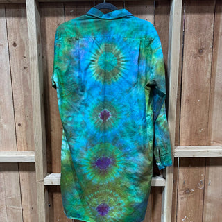 TIE DYE LADIES LONG BLOUSE|50336