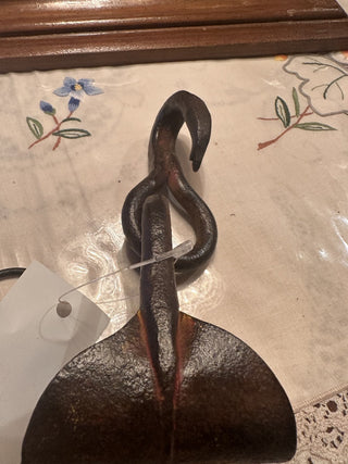 Antique Vintage tree harness hook black primitive farmhouse #47 VV MTS