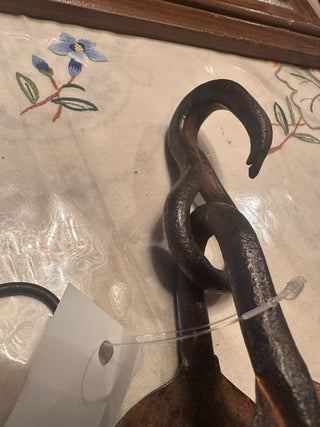 Antique Vintage tree harness hook black primitive farmhouse #47 VV MTS