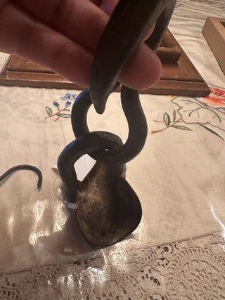Antique Vintage tree harness hook black primitive farmhouse #47 VV MTS
