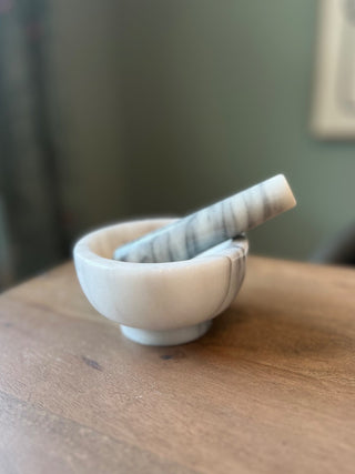 Marble mortar and pestle set RSV|61946