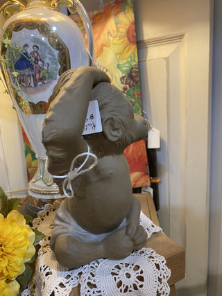 Vtg Rutledge orangutan sculpture signed RCD|129241