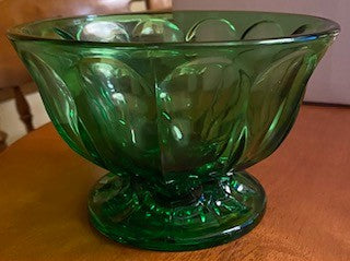 Vintage Emerald Fairfield Candy Dish