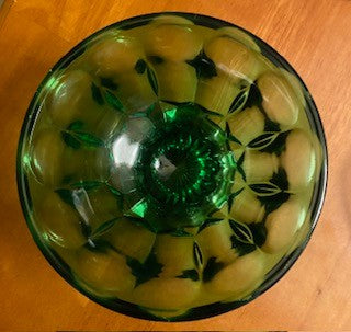 Vintage Emerald Fairfield Candy Dish