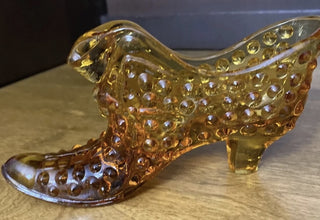 Vtg.  Fenton Art Glass Shoe-RSV|83410