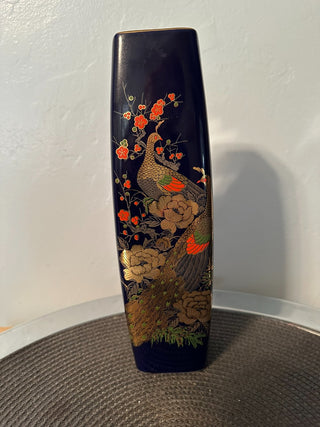 Vase Cobalt Blue Peacock MTS|91209