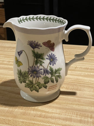 8" Portmeirion 48oz Pitcher Botanic Garden Wind Flwr--SP RCD