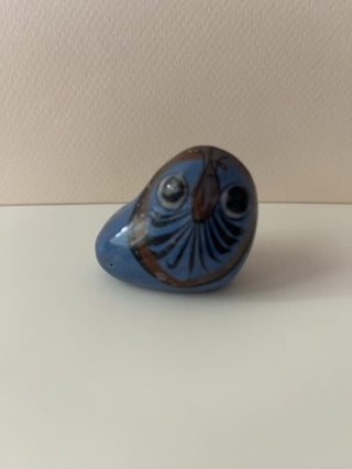 Small Tonala Mexico Style Ceramic Owl