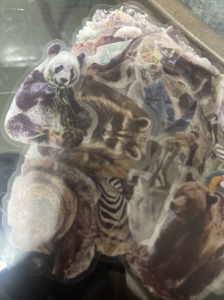 clear animal stickers