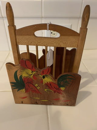 Jd-Vintage Rooster napkin holder RCD