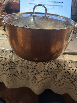 #62 VV Finmat Pot with Lid, copper /stainless steel, 3quart
