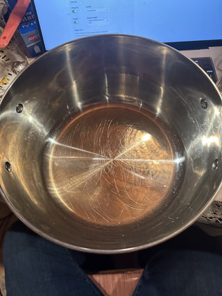 #62 VV Finmat Pot with Lid, copper /stainless steel, 3quart