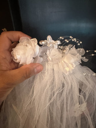 Small White religious veil  #62 VV MTS|75532