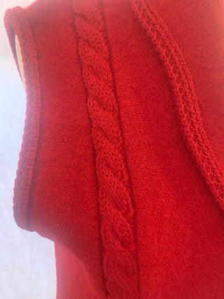 coldwatercreek red vest sz M MTS|127636