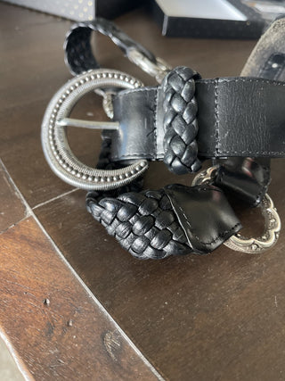 Brighton Black Leather Belt RSV