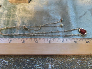 Sliver tone silder necklace RCD|134448