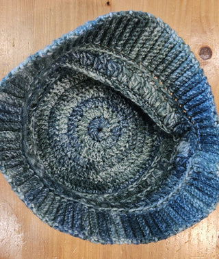 Knitted beanie, bucket shape, green variants, RSV|104611