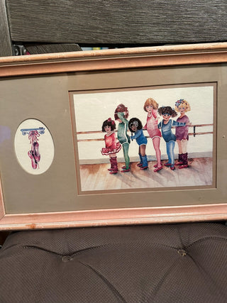 Framed Print 16"x11" ballet girls MTS