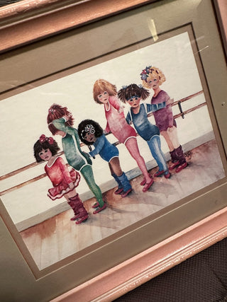 Framed Print 16"x11" ballet girls MTS