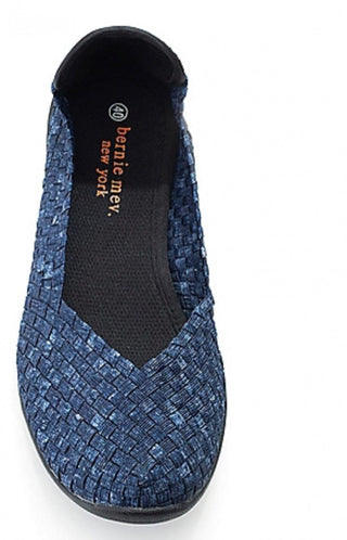 Bernie Mev catwalk Flats Woven Blue loafers Size  40 #62 VV MTS