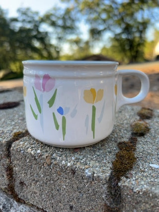 vintage Studio Nova Villager Fresh Mint flat cup, pattern JF004