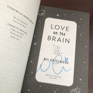Autographed Love on the Brain Book Ali Hazelwood M