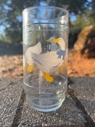 ONE Libbey Country Goose Duck Glass Tumbler
