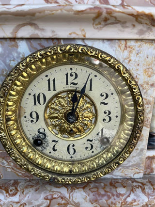 Antique Adamantine Mantle Clock with Key|72690