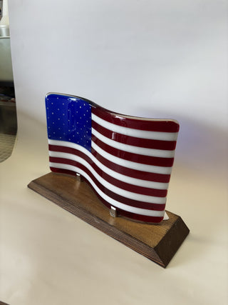 American Flag - Wave w/Base|97326