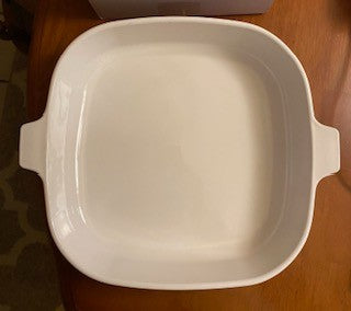 Corning Blue Daisy Square Browning Dish, No Lid