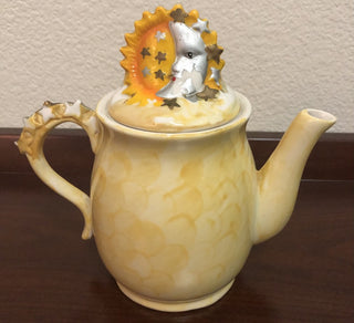 Sun Moon Teapot with Lid as-is RSV B22|100515