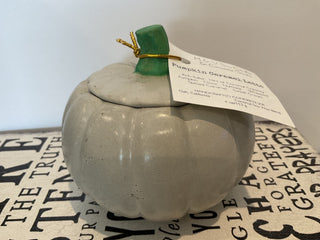 4 oz Handmade Cement Sm-Pumpkin Vessel Candle|109463