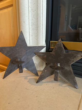 Star Shaped Rustic metal candle Holder/wall sconce (set of 2) RCD