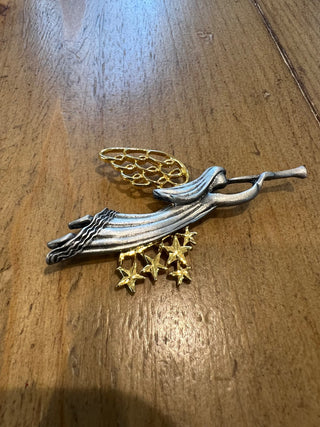 Angel Trumpet Brooch 2-tone|123970
