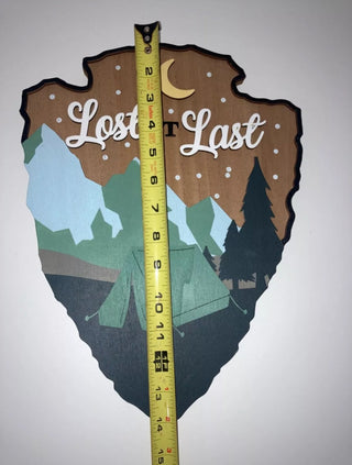 #62 VV Ashland Summer Make Adventure Wood Sign "Lost at Last" Wall Decor Sign MTS|61152