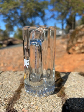 Vintage Disney Mickey Mouse Glass Beer Mug USA