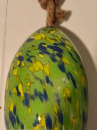 Hand blown glass bill, chime r c.D