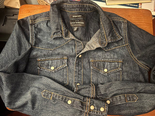 MJ93-Lucky Brand Denim Western Shirt MTS