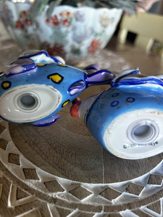 Diane Blue Sky Fish Salt&Pepper Shakers-RSV|118070