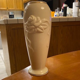 Vntge Lenox Rose Blossom Vase
