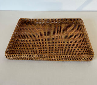 Wicker tray|70041