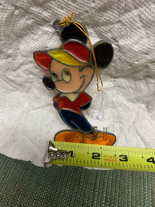 Vintage Mickey Stain Glass Ornament|126654