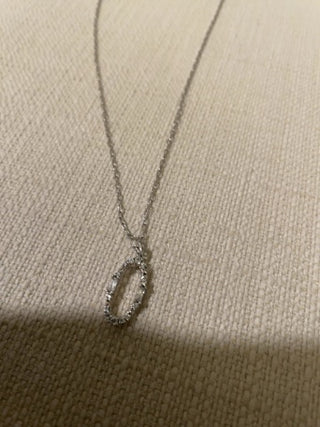 Kendra Scott oval necklace crystal