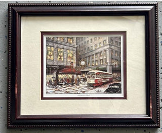 Wall Art Pittsburgh "Kauffmann's Clock" by Artist LL Tinsley RCD|97913
