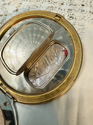 Vintage La Mode Compact with Rose AS IS - RSV|98704