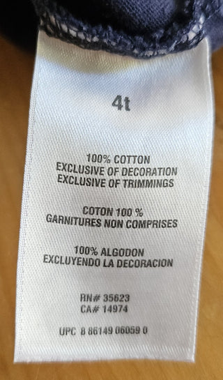 B&W Polkadot Dress, sz 4T, Carters, 100% cotton, RSV|119070